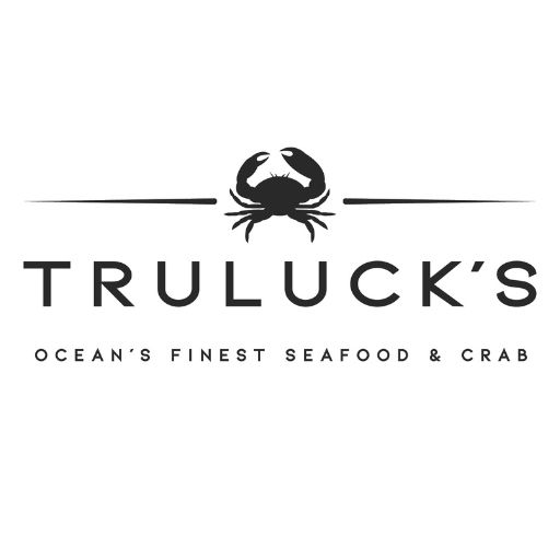 Trulucks logo with a crab illustration above the restaurant name and the tagline Oceans Finest Seafood & Crab below.