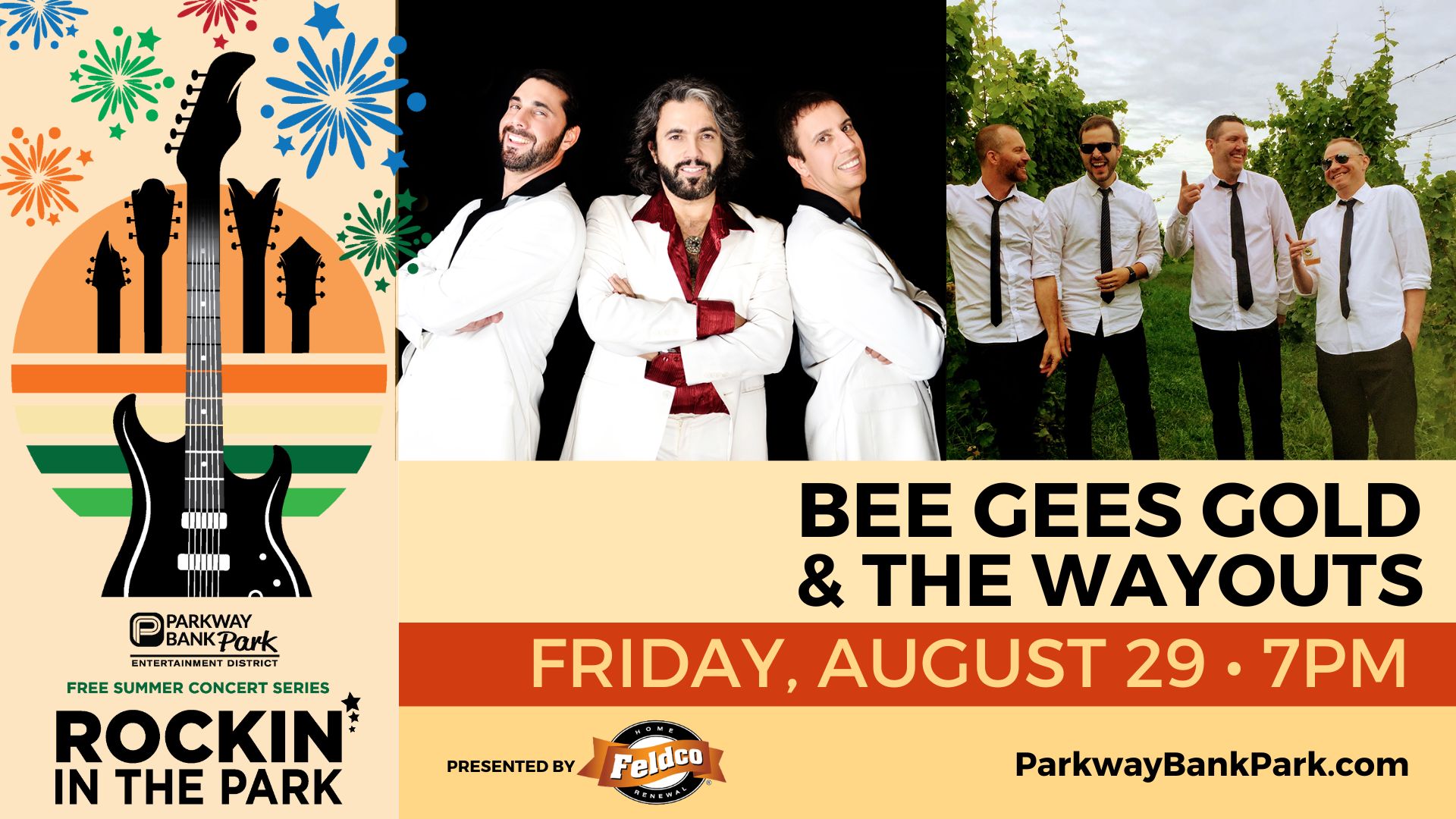 Rockin in the Park - Bee Gees Gold & The Wayouts