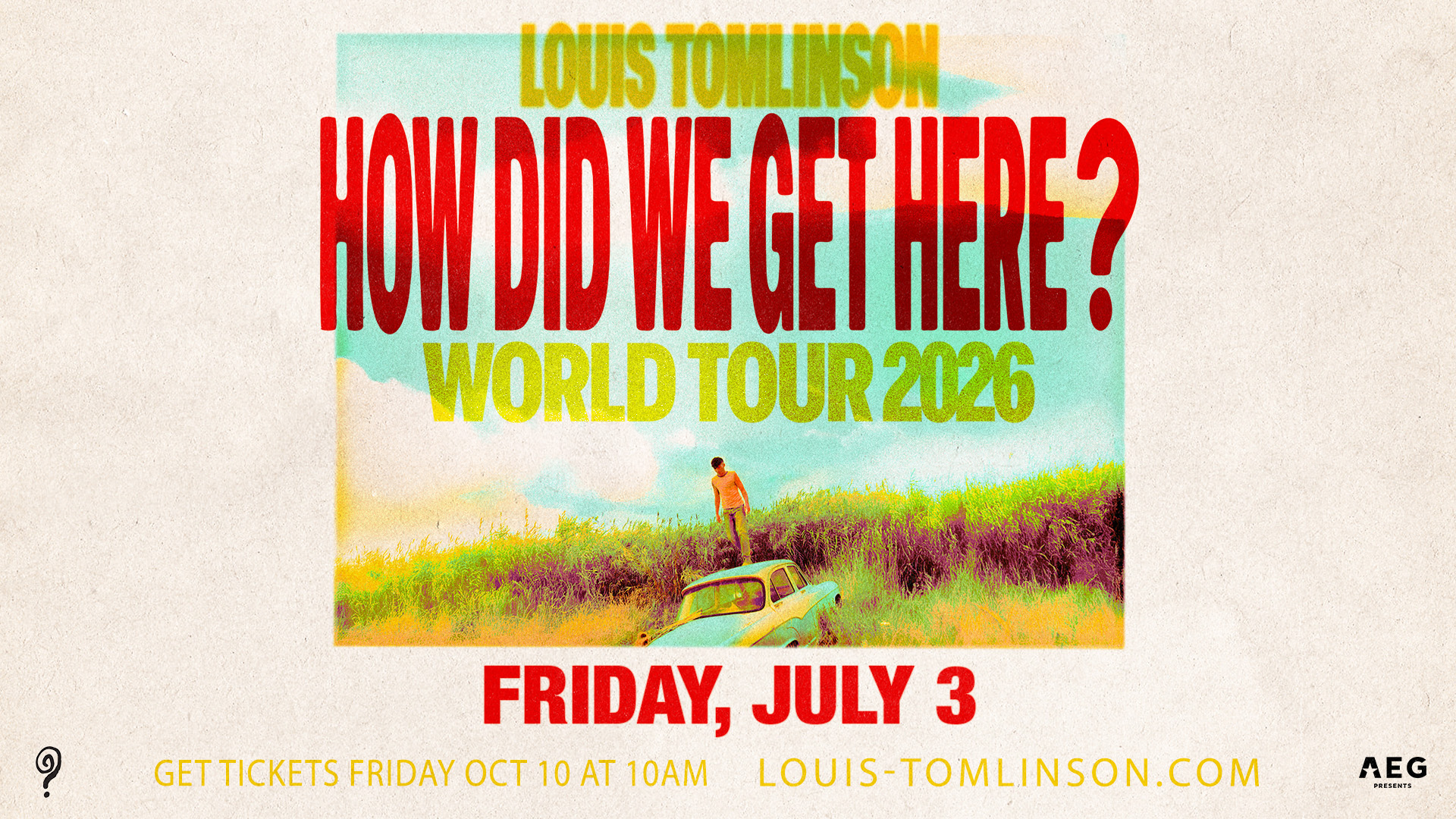 Louis Tomlinson - How Did We Get Here? World Tour