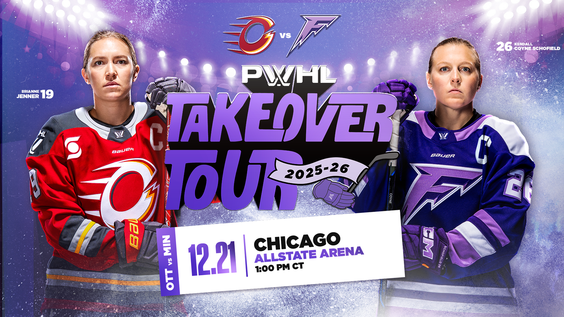 PWHL TAKEOVER TOUR - OTTAWA CHARGE at MINNESOTA FROST