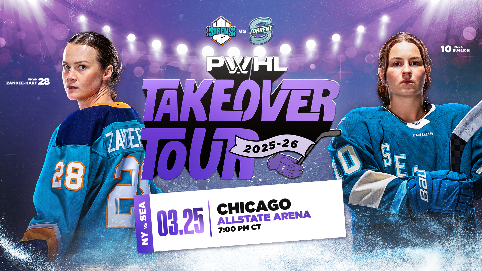 PWHL TAKEOVER TOUR - NEW YORK SIRENS at SEATTLE TORRENT