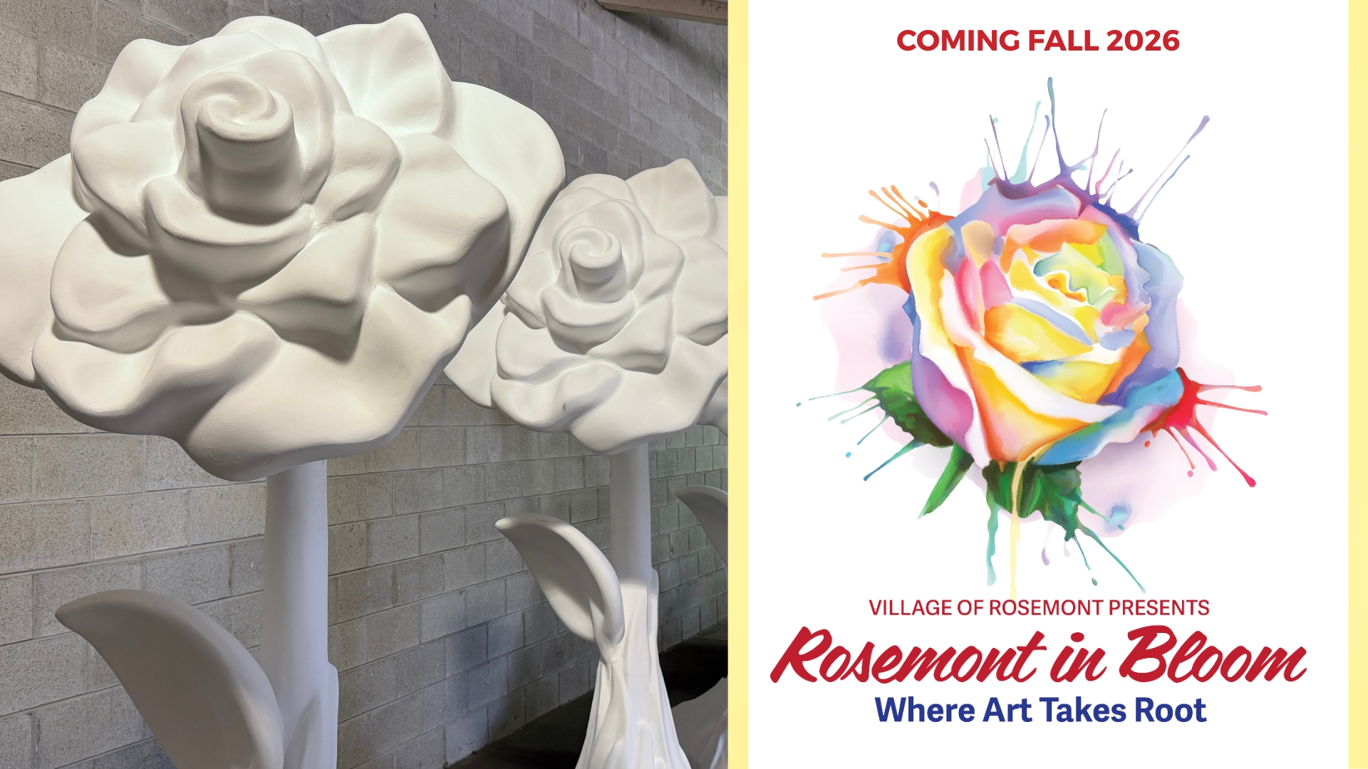 VILLAGE OF ROSEMONT LAUNCHES “ROSEMONT IN BLOOM: WHERE ART TAKES ROOT” PUBLIC ART PROGRAM IN CELEBRATION OF 70TH ANNIVERSARY