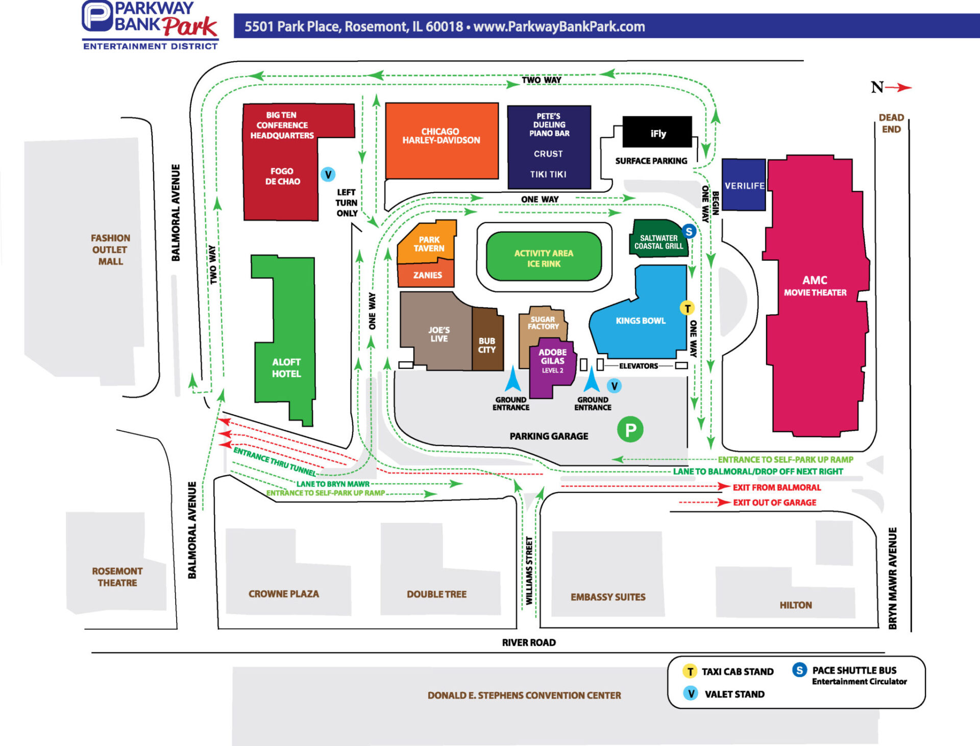 MAP OF AREA Parkway Bank Park